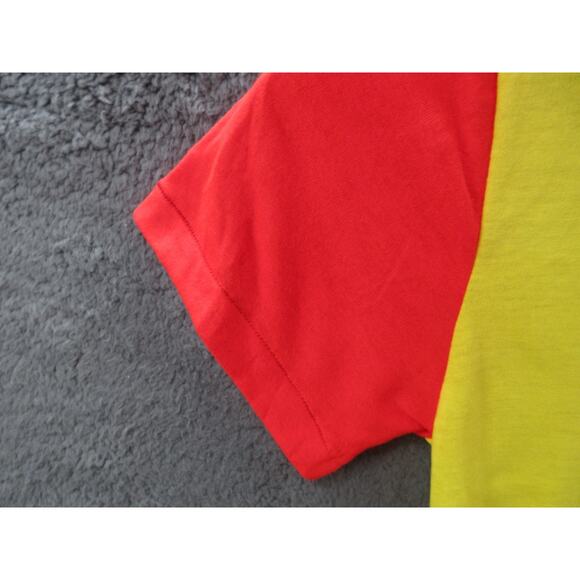 Vintage NWOT Dodger Sportswear Men's Small 100% Orlon Red & Yellow T-Shirt - Picture 5 of 11